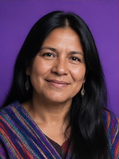 Retrato ilustrativo de Mariela Quispe